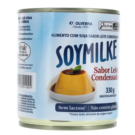 Alimento À Base de Soja Soymilke Sabor Leite Condensado Sem Lactose Lata 330gr 360-33