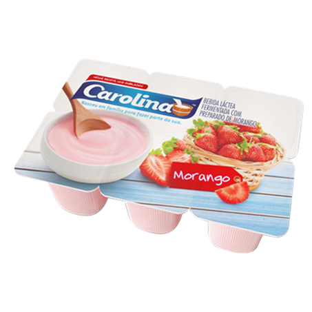 Bebida lactea carolina morango 510g