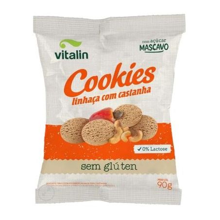 Cookies vitalin sem glúten linhaça com castanha 90g