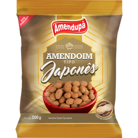 AMENDOIM SALGADO JAPONÊS AMENDUPÃ PACOTE 200G