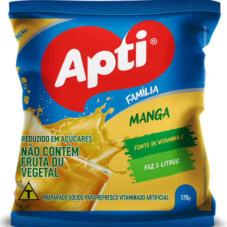 Refresco em po apti familia 170g manga (faz 5 litros)