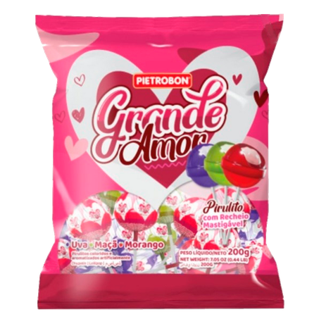 Pirulito grande amor pietrobon 200g