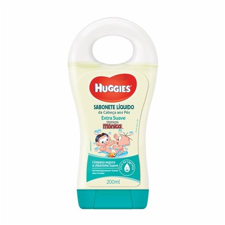 Sabonete líquido infantil huggies 200ml extra suave