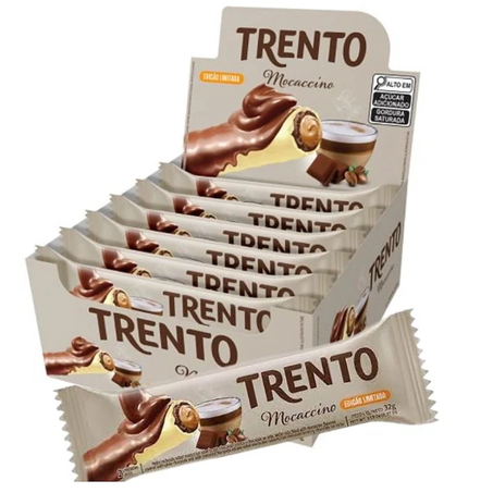 Chocolate barrinha trento pcc/16x32g mocaccino