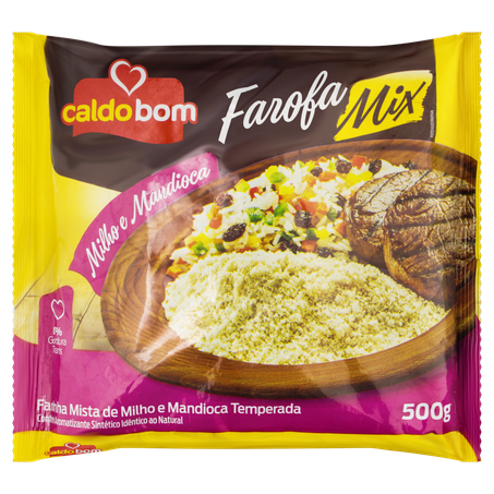 Farofa Mix Caldo Bom 400g Milho e Mandioca