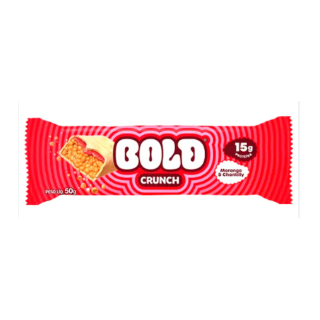 Barra whey bold 50gr crunch morango com
