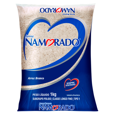ARROZ NAMORADO BRANCO TP1 1KG