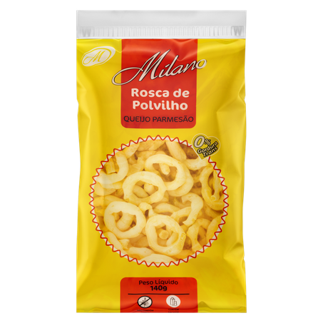 Biscoito Milano Polvilho Queijo Parmesão Pacote 140g 
 