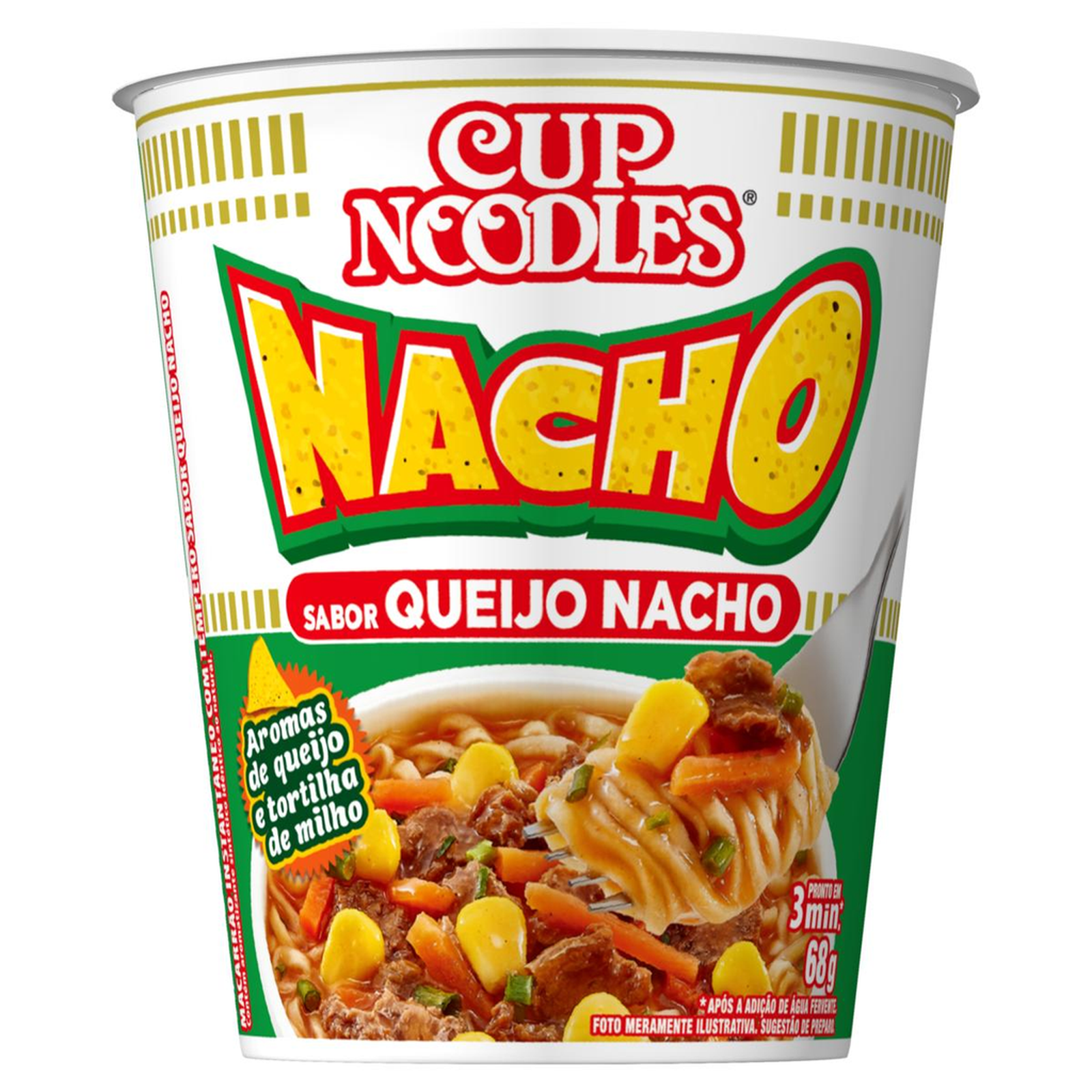 Massa Instantânea Cup Noodles Nissin 68g - Nacho | Condor