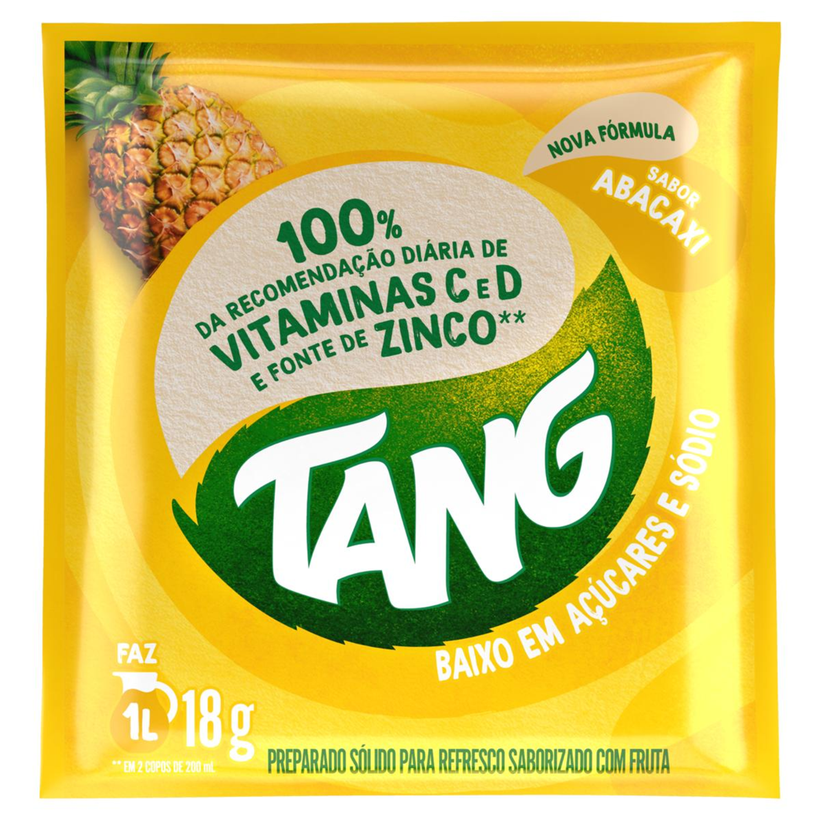 Refresco em Pó Tang 18g - Abacaxi