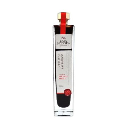 Creme de Balsâmico Casa Madeira Morango E Pimenta Embalagem 100ML