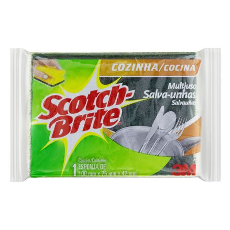 Esponja multiuso cozinha salva-unhas scotch-brite