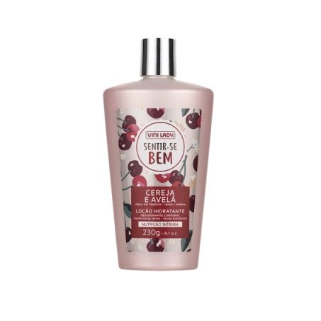 LOCAO HIDRATANTE VINI LADY 230G CEREJA/AVELA