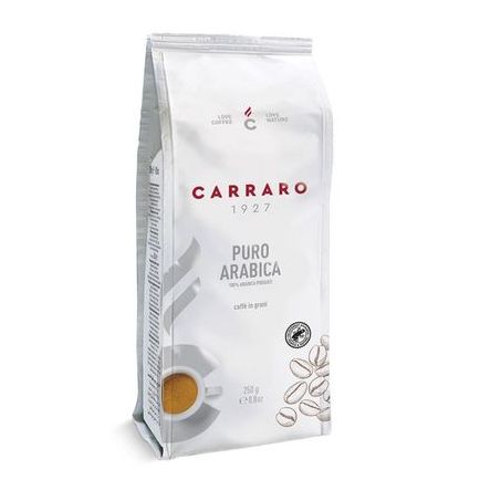 Cafe em graos carraro puro arabico 250g