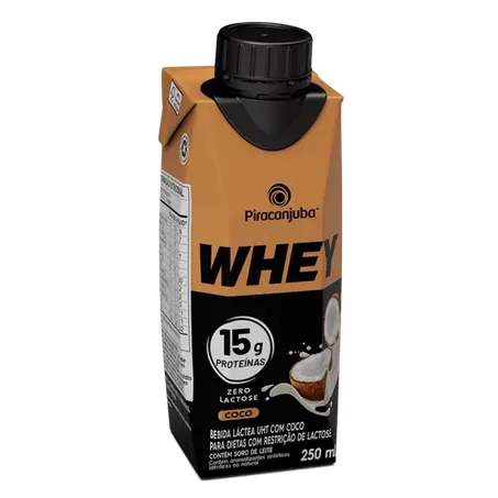 Piracanjuba whey 15g coco 250ml