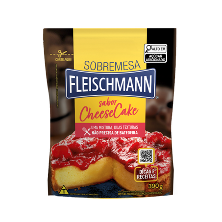 Mistura para bolo fleischmann cheese cake 390g