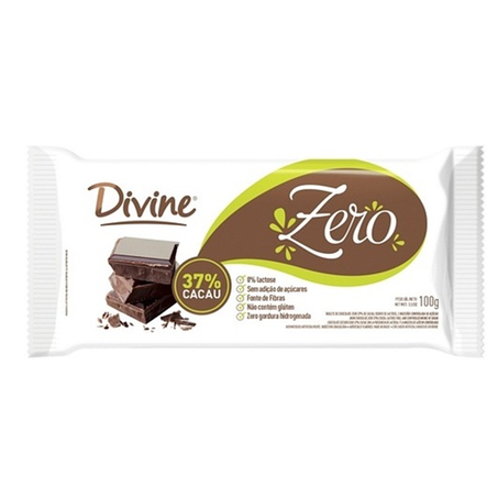 CHOCOLATE DIVINE AO LEITE ZERO 37%CACAU 70G 360-1