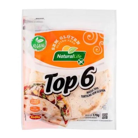 Massa Tortilhas S/Glúten Kodilar C/6 170g