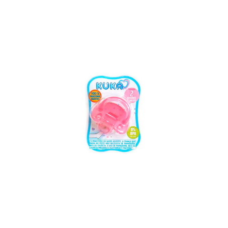 Chupeta Kuka Soft Silicone Rosa Tamanho 2