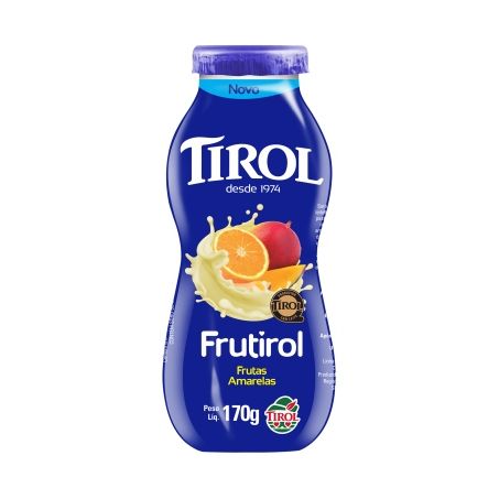 BEBIDA LACTEA FRUTAS AMARELAS TIROL FRUTIROL FRASCO 170G