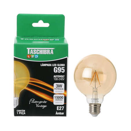 LAMPADA TASCHIBRA LED VINTAGE GLOBO G95