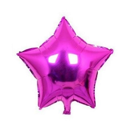 BALAO BRINK FEST METALIZADO 45CM ESTRELA ROSA