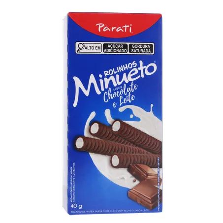 Wafer Parati Rolinho Chocolate e Leite 40g 360-35