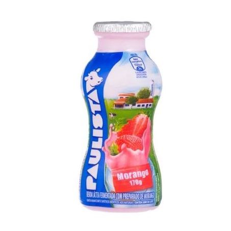Leite ferm paulista 170g morango