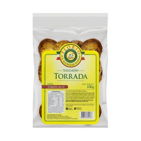 Torrada Tomate Seco Florio Pacote 100G