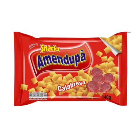 Salgadinho amendupa snacks calabresa 140g