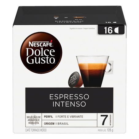 Café em Cápsula Torrado e Moído Espresso Intenso Nescafé Dolce Gusto