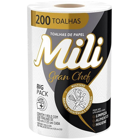 Toalha de Papel Mili 200 Folhas - Gran Chef
