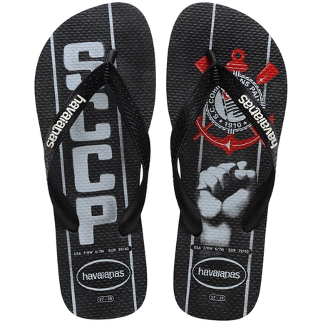 Chinelo Havaianas Top Times Corinthians 35/6