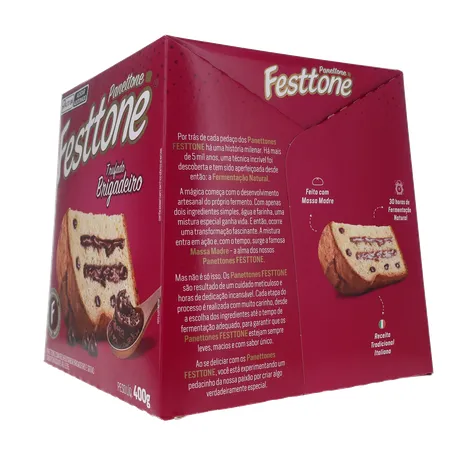 Panettone festtone trufado brigad cx400g 360-24
