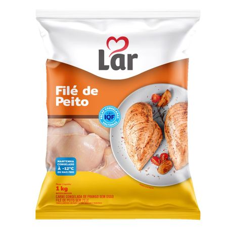 Filé Peito de Frango Lar Congelado 1kg