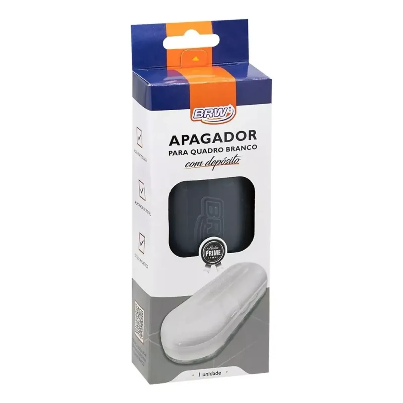 APAGADOR P/ QUADRO BRANCO C/ ESTOJO P/ 2 MARCADORES BRW
