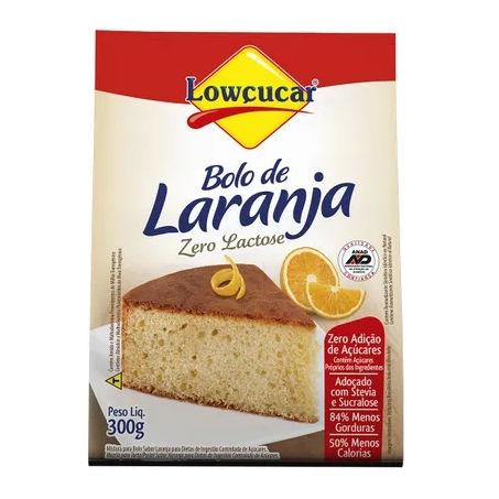 MIST.BOLO LOWCUCAR 300GR ZERO LARANJA
