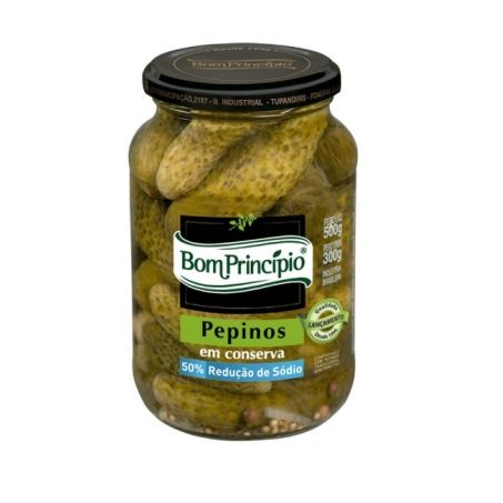 Pepino bom principio 50% redução de sódio 300g