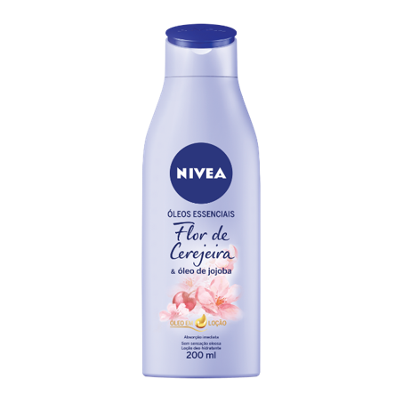 LOÇÃO HIDRATANTE NIVEA 200ML FLOR DE CEREJEIRA