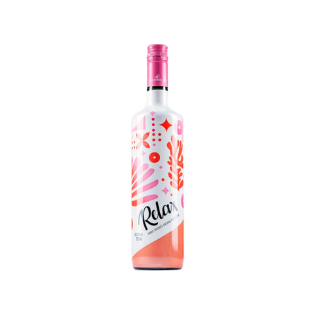 Vinho Rosê Brasileiro Relax Frisante Blend 750ml 