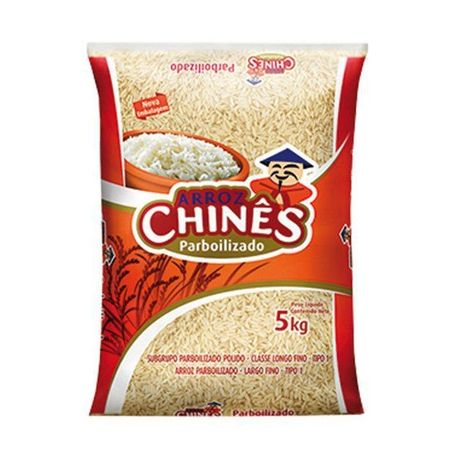 ARROZ PARBOILIZADO CHINÊS TIPO 1 PACOTE 5KG