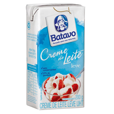 CREME DE LEITE BATAVO LEVE TP 200G