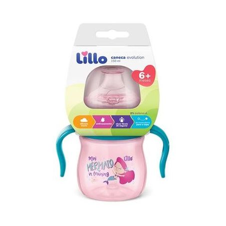 Caneca lillo evolution aprendizado rosa