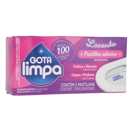 Pastilha adesiva gota limpa lav.c/3 360-34