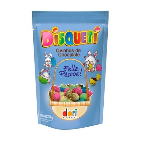 Confeito disqueti dori chocolate 100g
