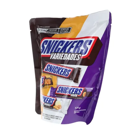 Chocolate Snickers Variedades Pacote 171g 
  360-4
