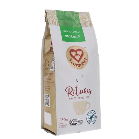 Café Moído 3 Corações Rituais Orgânico 250g 360-33