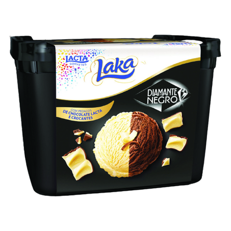 SORVETE DIAMANTE NEGRO E LAKA