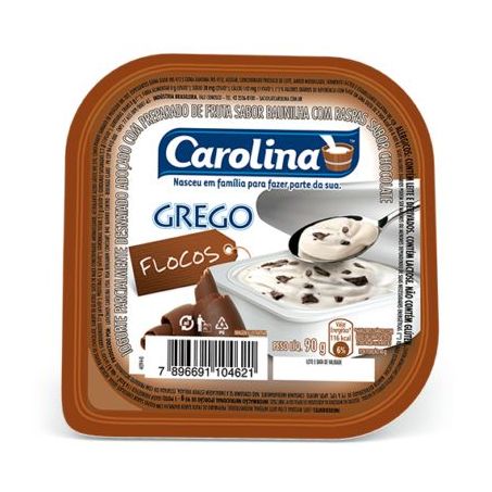IOGURTE GREGO FLOCOS CAROLINA 90G