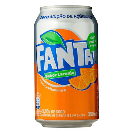 REFRIGERANTE FANTA LARANJA LATA ZERO 350ML